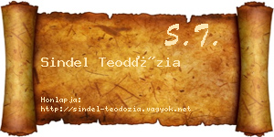 Sindel Teodózia névjegykártya